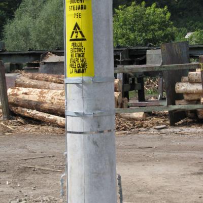 pillar painted by proelectric piatra neamt